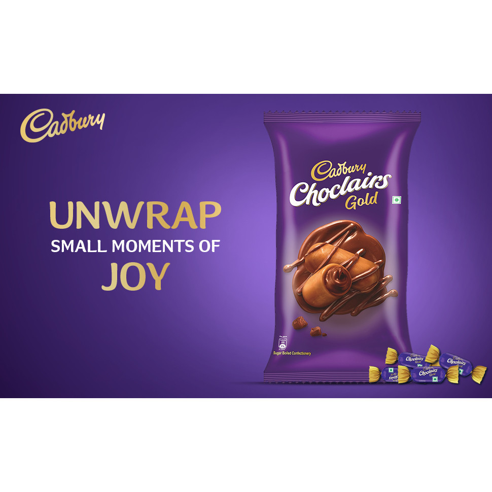 

Permen Coklat CADBURY Choclairs Gold 520gram isi 100pcs