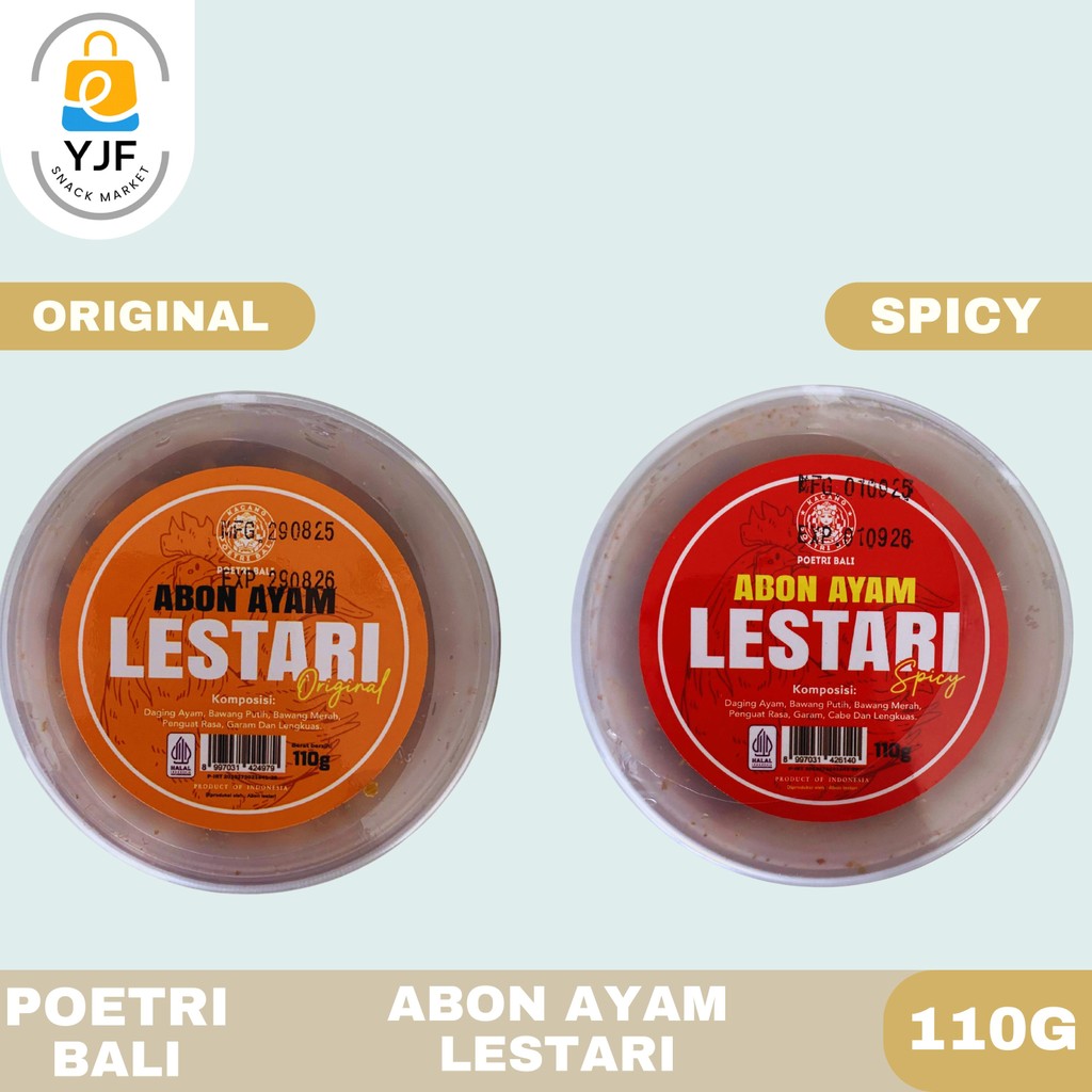 

Poetri Bali Abon Ayam Lestari Original / Spicy 110g
