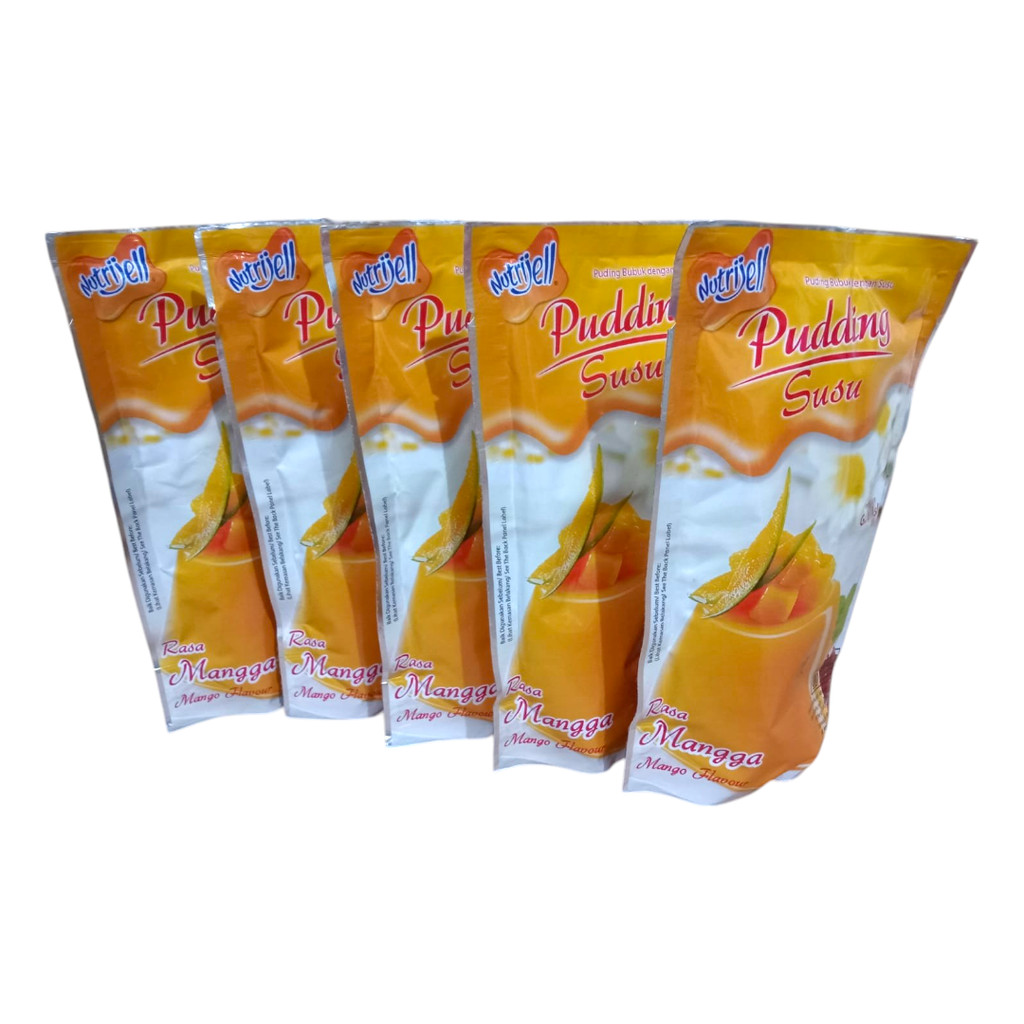 

Bundle 5 Pcs - Nutrijell Pudding Susu Mangga