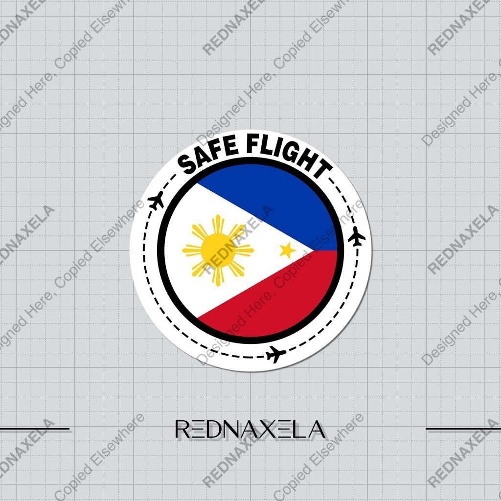 

Stiker Vinyl Safe Flight Country Philippines Stiker Koper Outdoor Waterproof Sticker