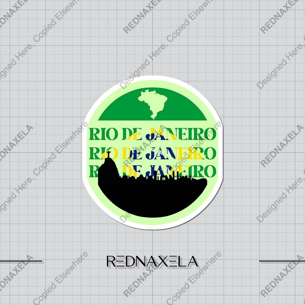 

Stiker Vinyl Rio De Janeiro Brazil Stiker Koper Outdoor Travel Sticker