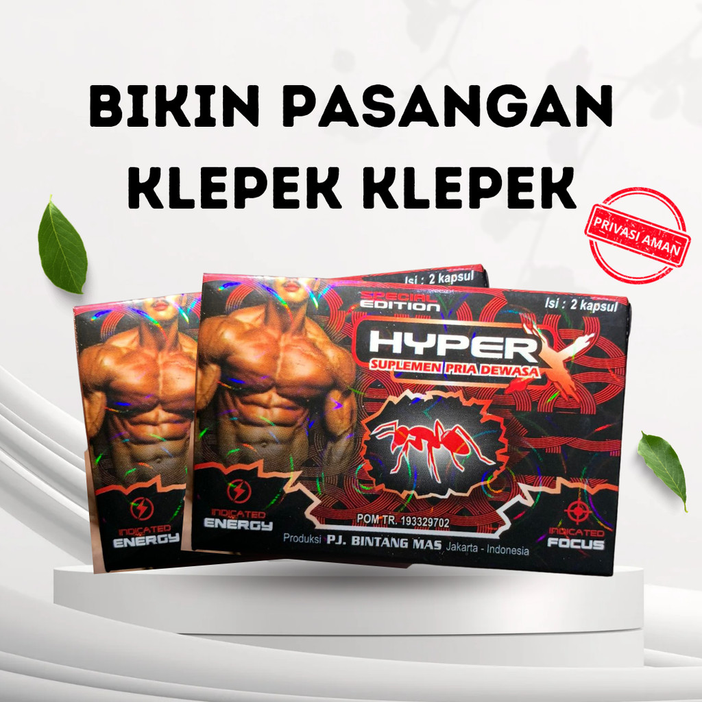 

suplemen herbal obat kuat pria paket hemat lebih murah 2 pack kecil isi 4 kapsul herbal hyper_x
