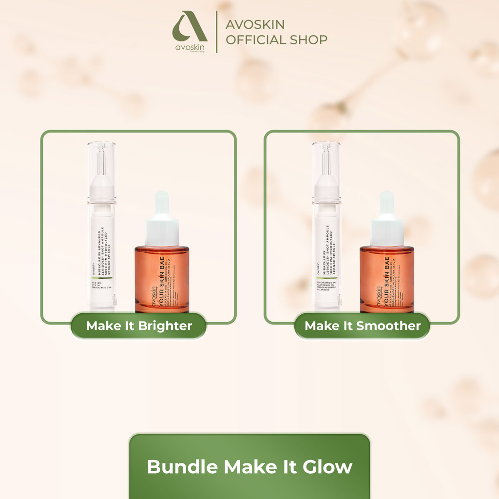 Avoskin Bundle Make It Glow (2 pcs) - Paket Skincare