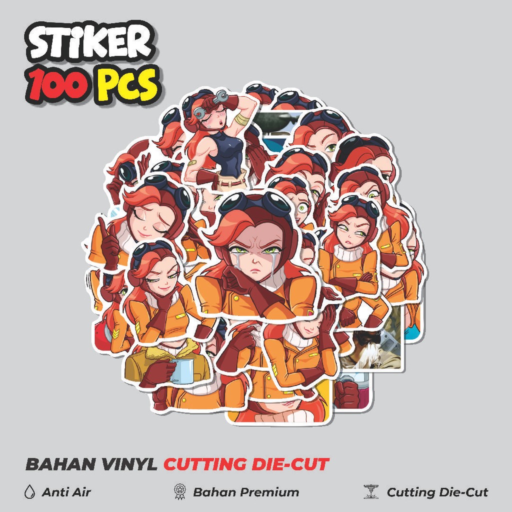 

Terbaru! 50 pcs Stiker Beautiful Girls Amelie Dekorasi Lucu Kreatif untuk Notebook, Skateboard, HP