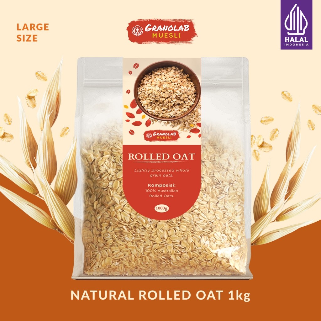 

Rolled Oat Australia 1 kg - Granolab Muesli