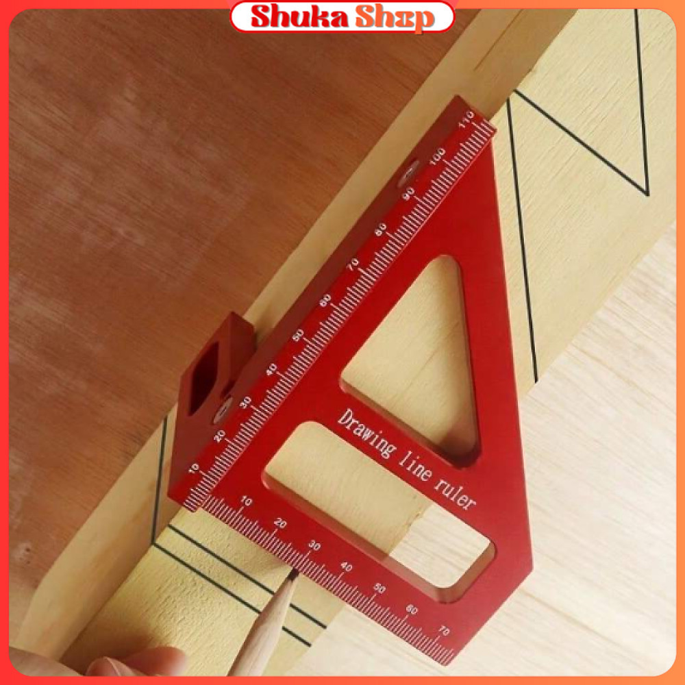 

Penggaris Siku Segitiga Siku Multi-Angle Woodworking Ruler - TO992