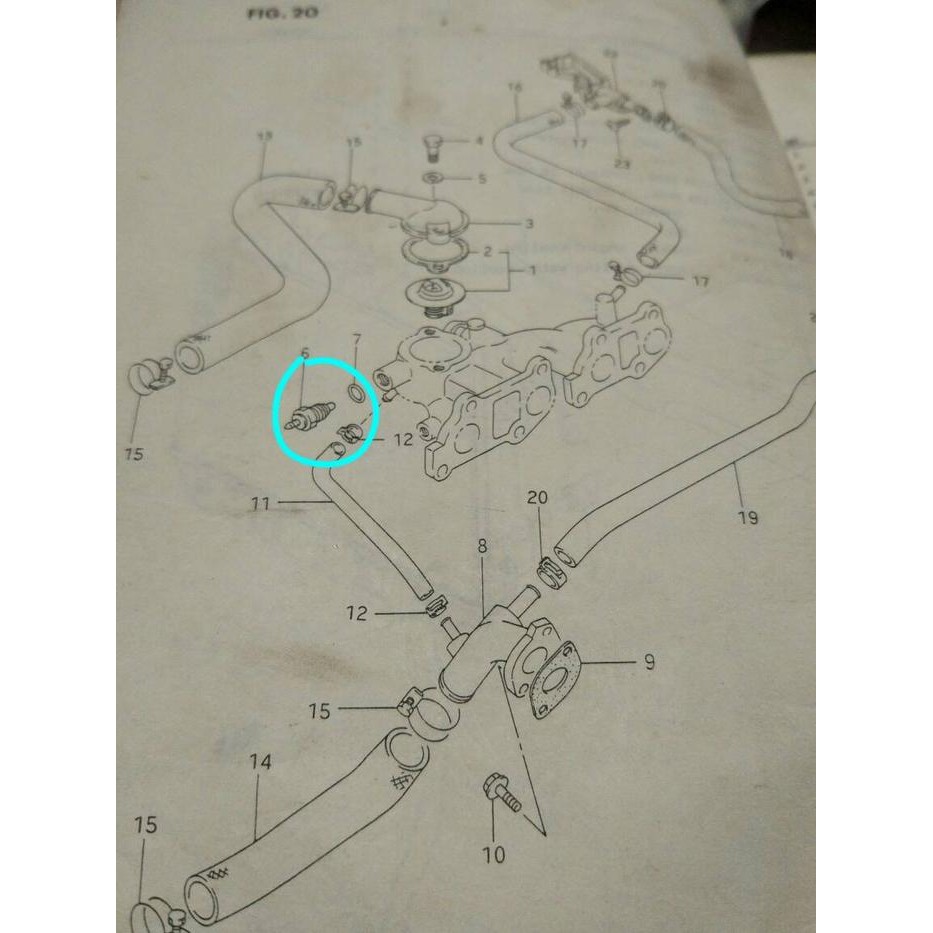 Switch temperatur suzuki jimny katana KW part