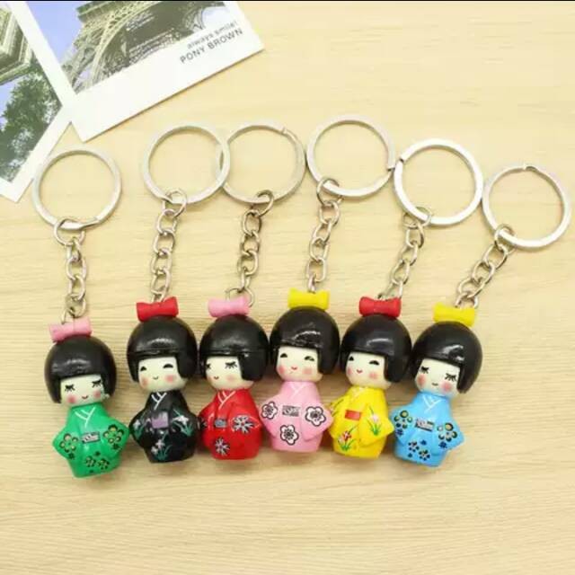 Gantungan Kunci Boneka Kimono Jepang - Oleh Oleh dari Jepang