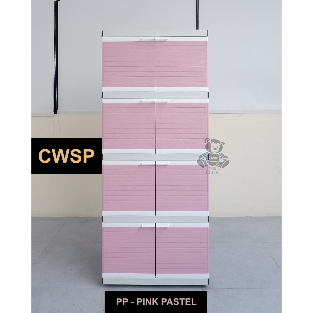 CLUB 4 SUSUN (JUMBO) - Lemari Pakaian Plastik 4 Susun Minimalis CWSP / Lemari Plastik 4 Susun Club /
