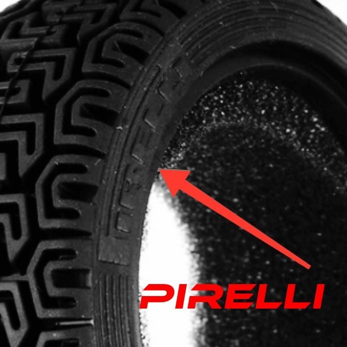 1pcs velg + ban onroad rally RC 1/10 1/12 1/18 HSP wltoys tamiya hbx - Ban Pirelli by Urbanite store