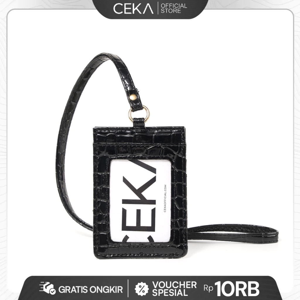 

PROMO![NEW] CEKA Lanyard Fiora Card Holder ID Name Tag Kartu Tanda PengenalREADY