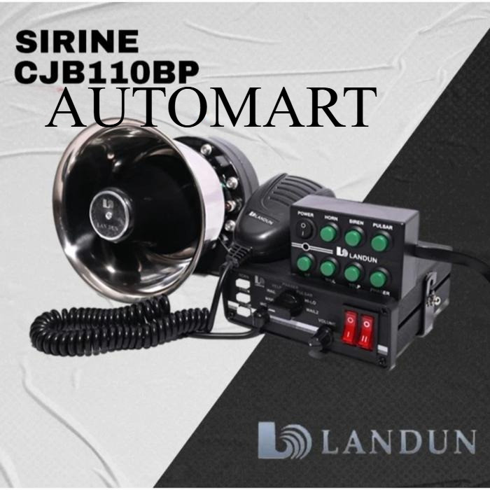 Sirine Landun CJB110BP komplit speaker TOA JUMPER AMPLI original