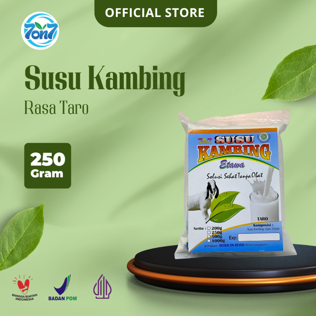 

Susu Kambing Etawa Bubuk Halal BPOM Rasa Taro 250gr