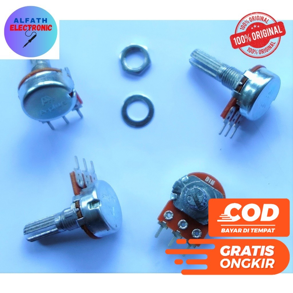 POTENSIO MONO A PLUS 1M 1000K POTENSIOMETER MONO 1M 1000K ORIGINAL KUALITAS BAGUS