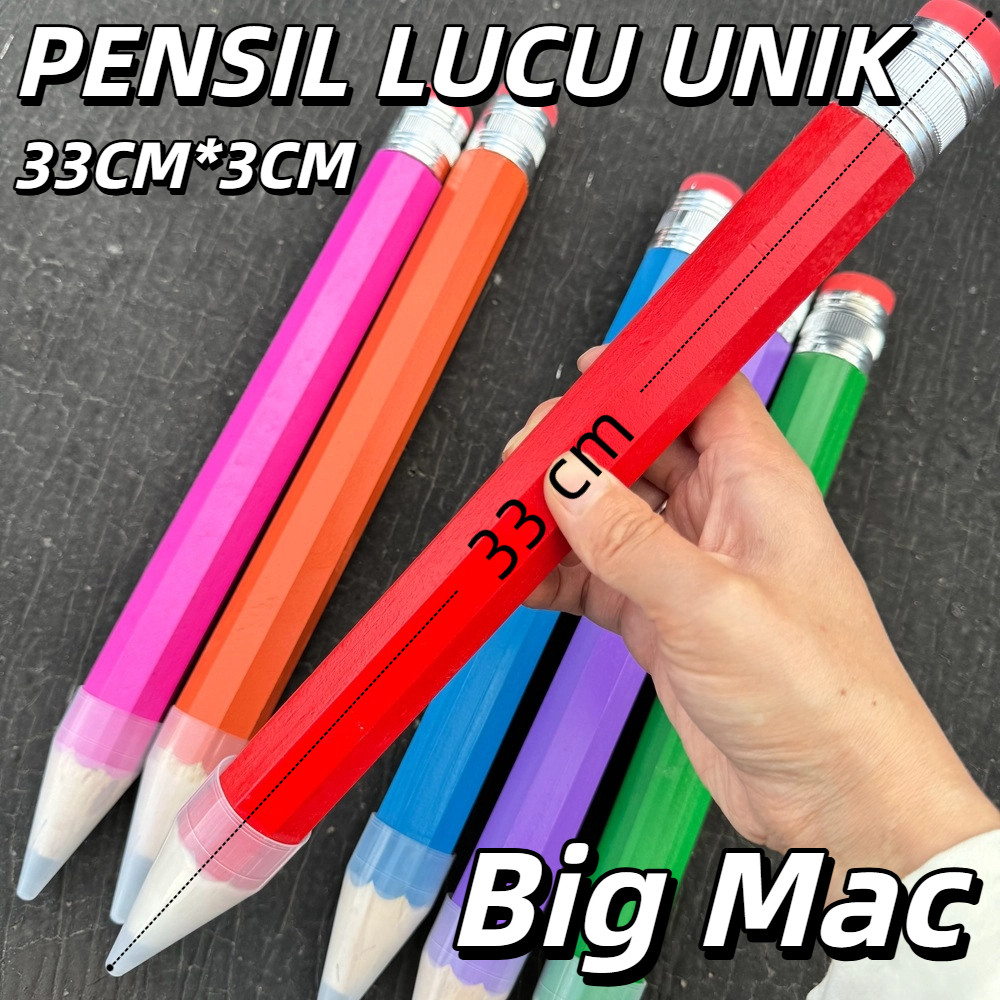 

33 CM Pensil Jumbo Besar / Pencil Karakter Lucu Unik / Murah Study Stuff
