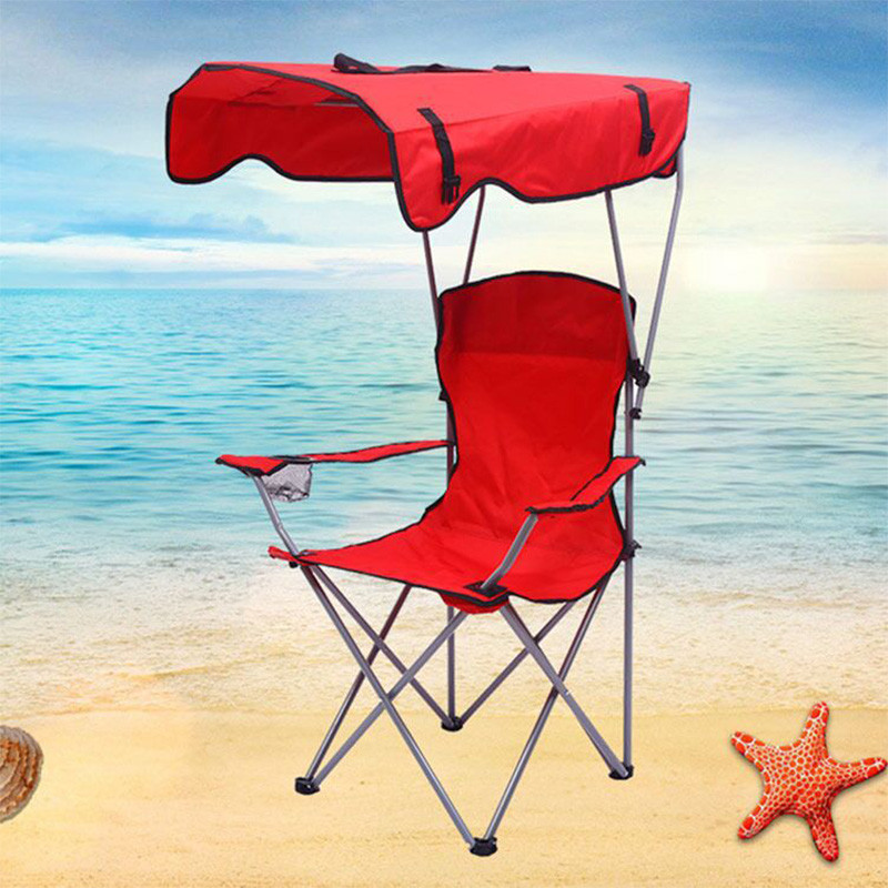 

Leisure Chair Easy to Carry Folding Fishing Chair Outdoor Folding Chair Backrest Beach Chair Ceiling Armchair