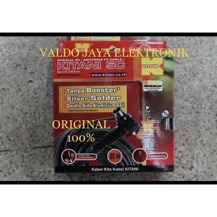 MUMPUNG PROMOKITANI Kabel Antena Kitani 20 M Kabel TV Kitani 20 Meter ORIGINALTERLARIS