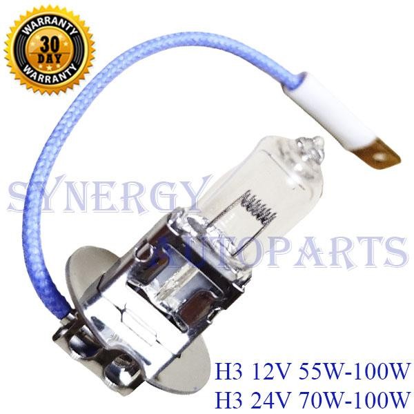 Bohlam Lampu Halogen H3 12V 55W 100W 24V 70W 100W - 10008686