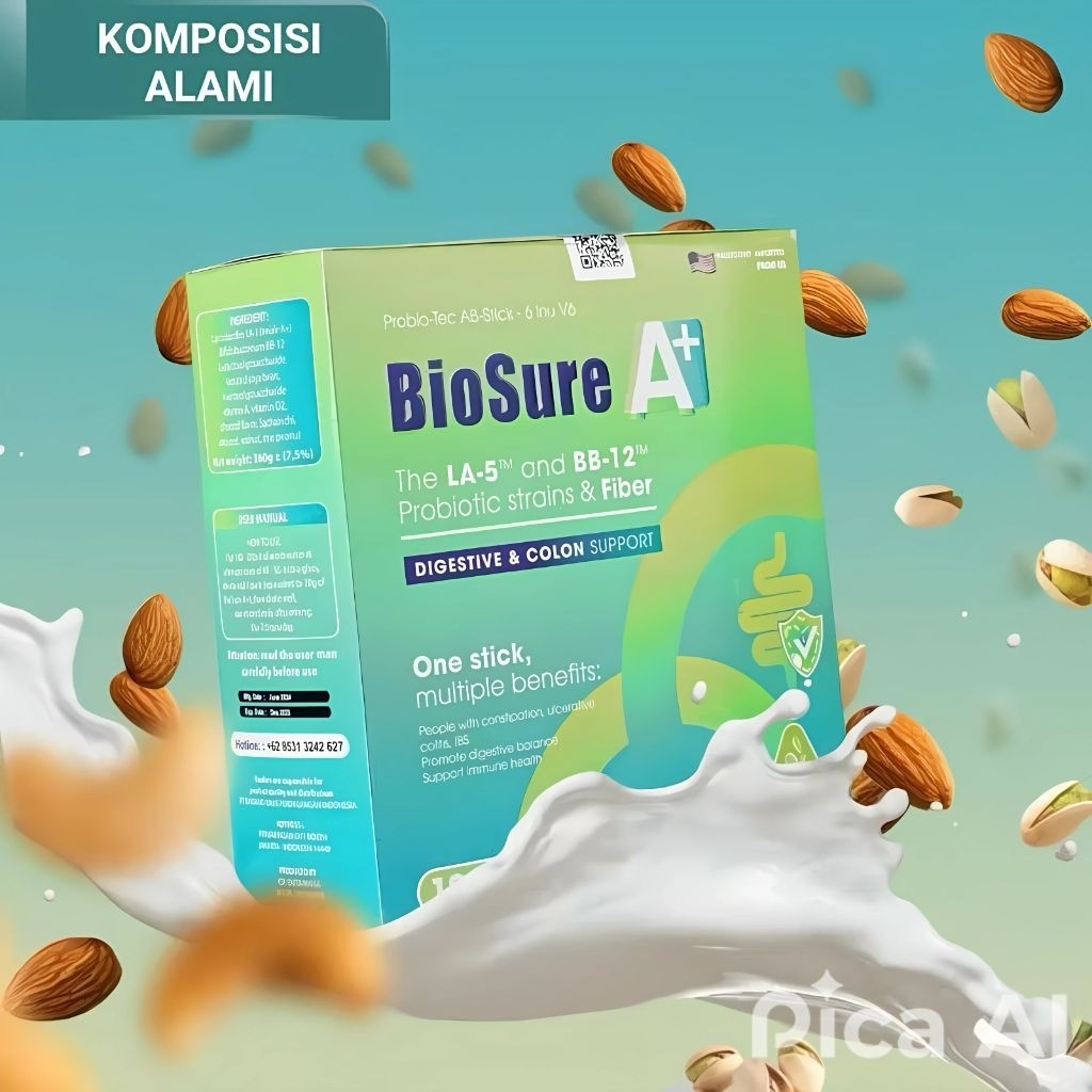 

BIOSURE A+ PROBIOTIK UNTUK KESEHATAN USUS DAN MEMPERBAIKI KESEHATAN LAMBUNG ASLI