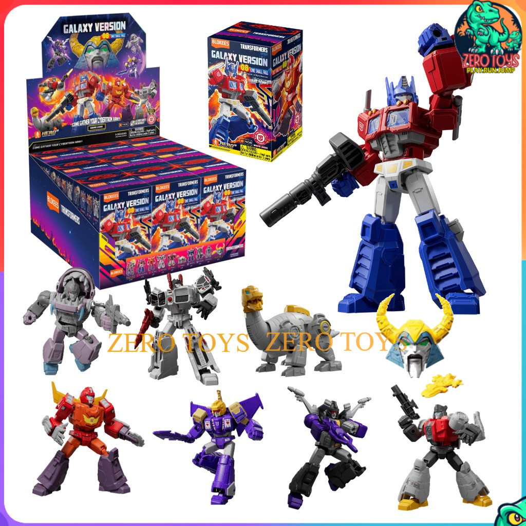 Blokees Transformers Galaxy Version 08 One Shall Fall Action Figure Optimus Prime Hot Rod