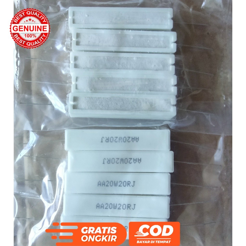 RESISTOR KAPUR 20OHM 20WATT / R KAPUR 20W / RESISTOR 20 OHM 20 WATT