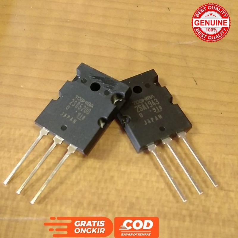 TRANSISTOR FINAL SA1943 SC5200 1 SET A 1943 C 5200 LOT 914 ORIGINAL TOSHIBA