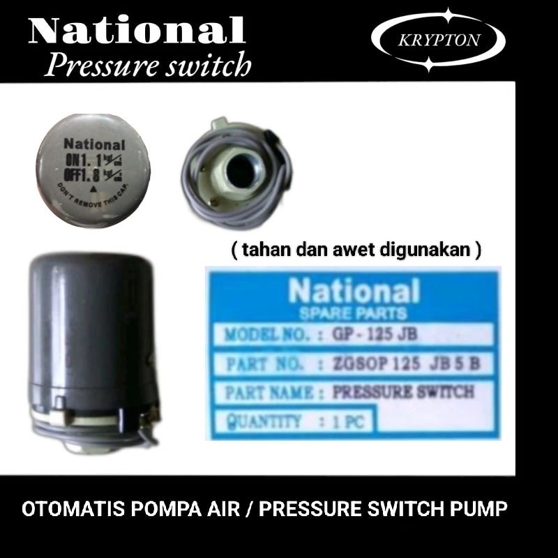 otomatis pompa air / pressure switch NATIONAL