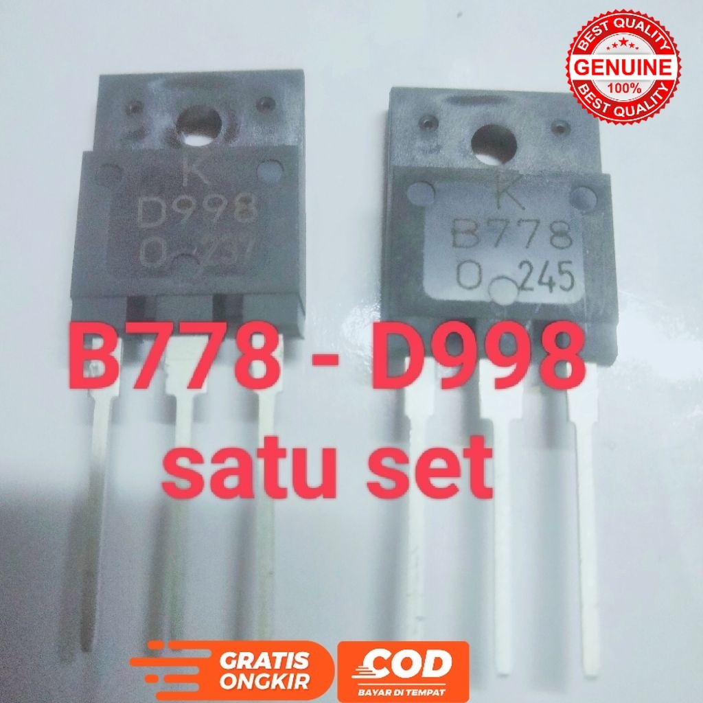 TRANSISTOR TR B778 D998 B 778 D 998 SATU SET