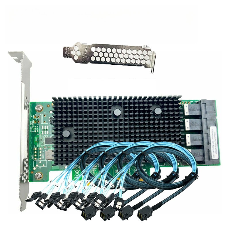 LSI-430-16I HBA Cabo SATA, 12 Gbps, PCIe, 16 portas, JBOD, 4 x SFF-8643