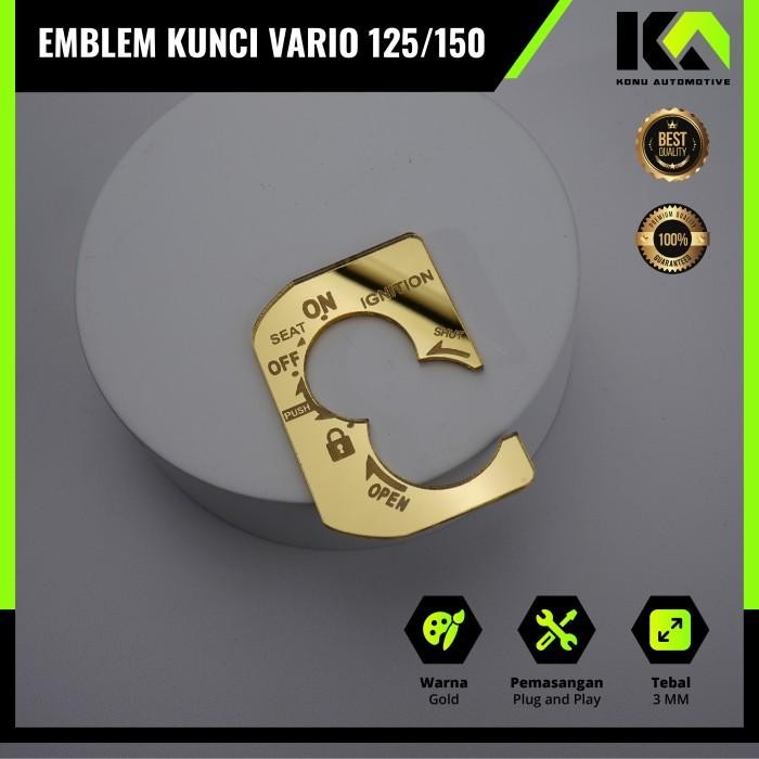 COVER KUNCI KONTAK VARIO 125 150 2015 2017 EMBLEM TUTUP KUNCI KONTAK