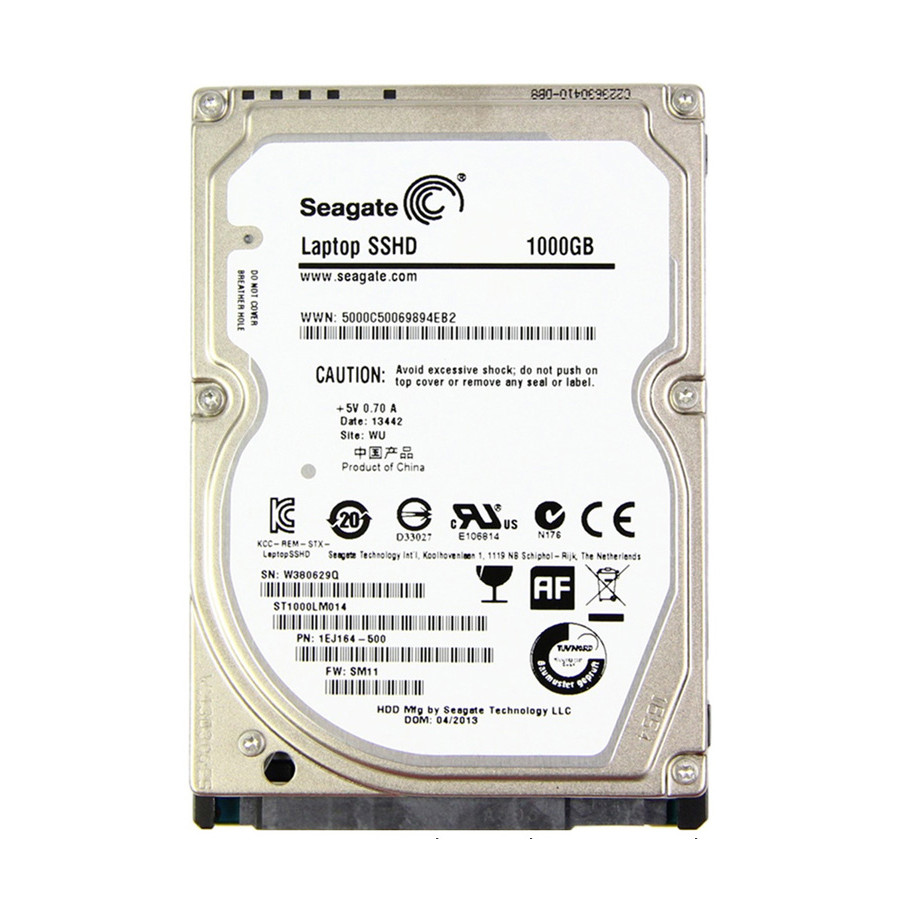 Seagate 1TB 2.5" Solid State Hybrid Drive SSHD Laptop Hard Disk 8GB SSD 1000GB HDD Harddisk HD SATA 