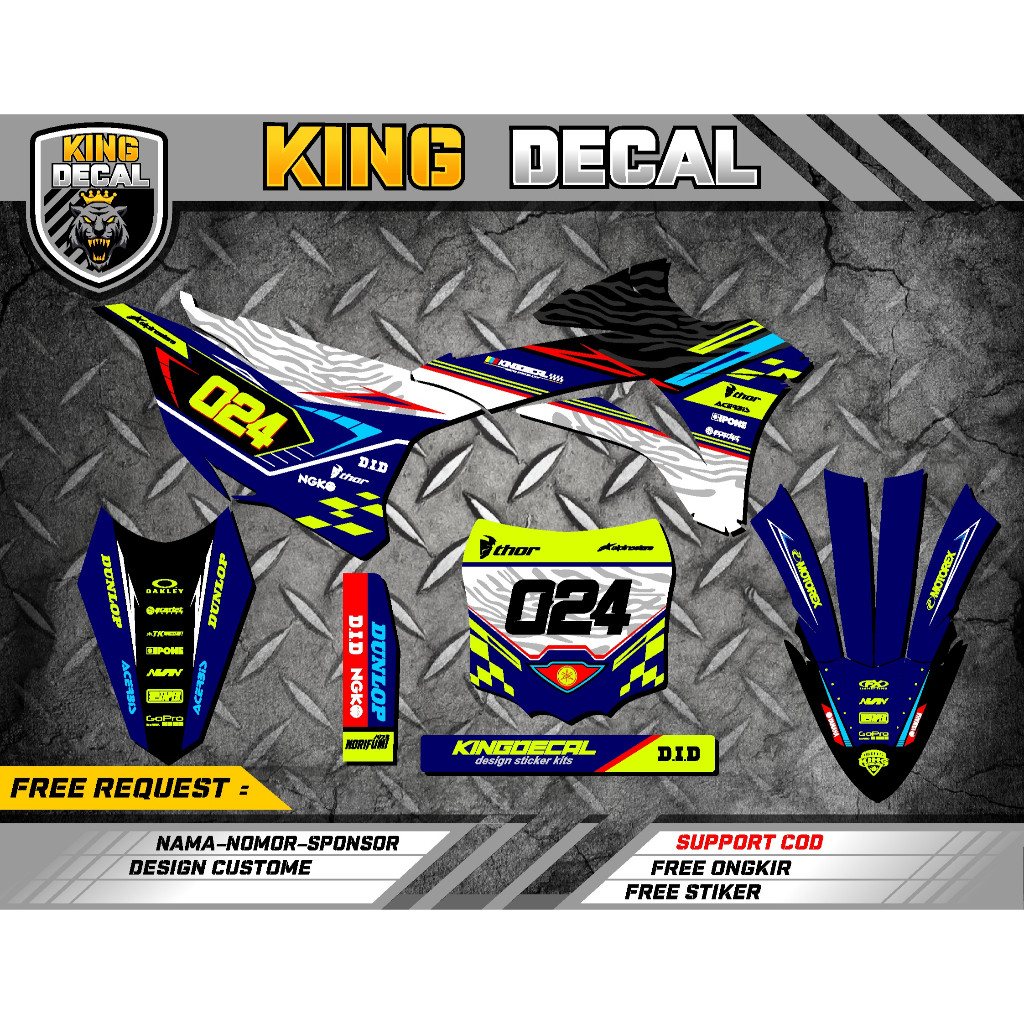 DEKAL MOTOR DECAL STICKER KX 85 FULL BODY / DECAL KX 85 / DECAL STIKER VARIASI KX 85