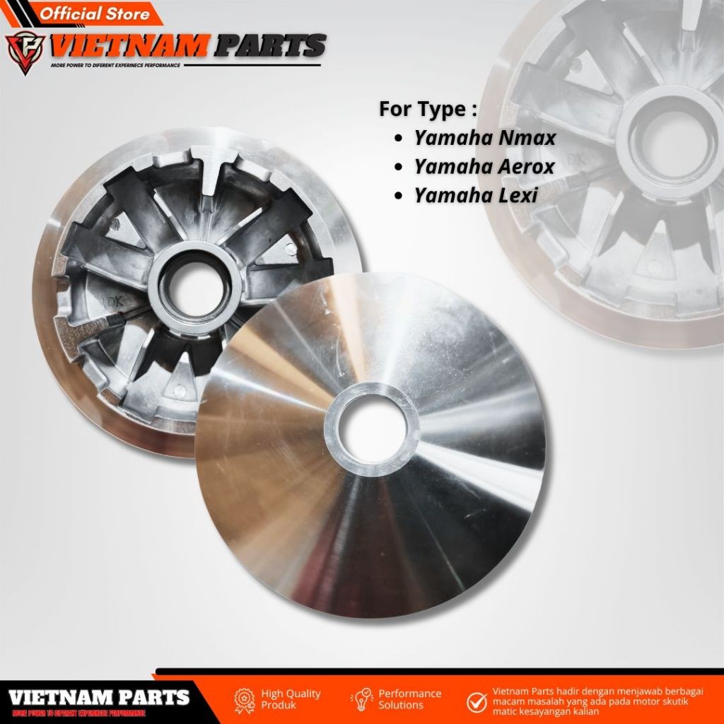 PULLEY CUSTOM NMAX RUMAH BUBUT 13`8 DRAJAT KEROK JALUR ROLLER INTERLOCK AEROX LEXI VIETNAM PART