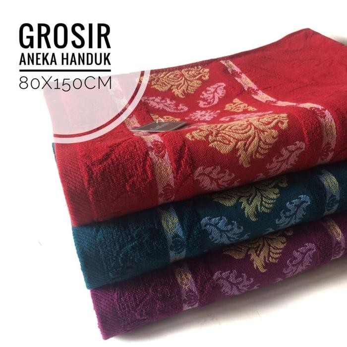 Handuk Terry Tebal Lembut Halus Jumbo 80x150- Grosir Handuk Tery Jumbo - Ungu, 80x150