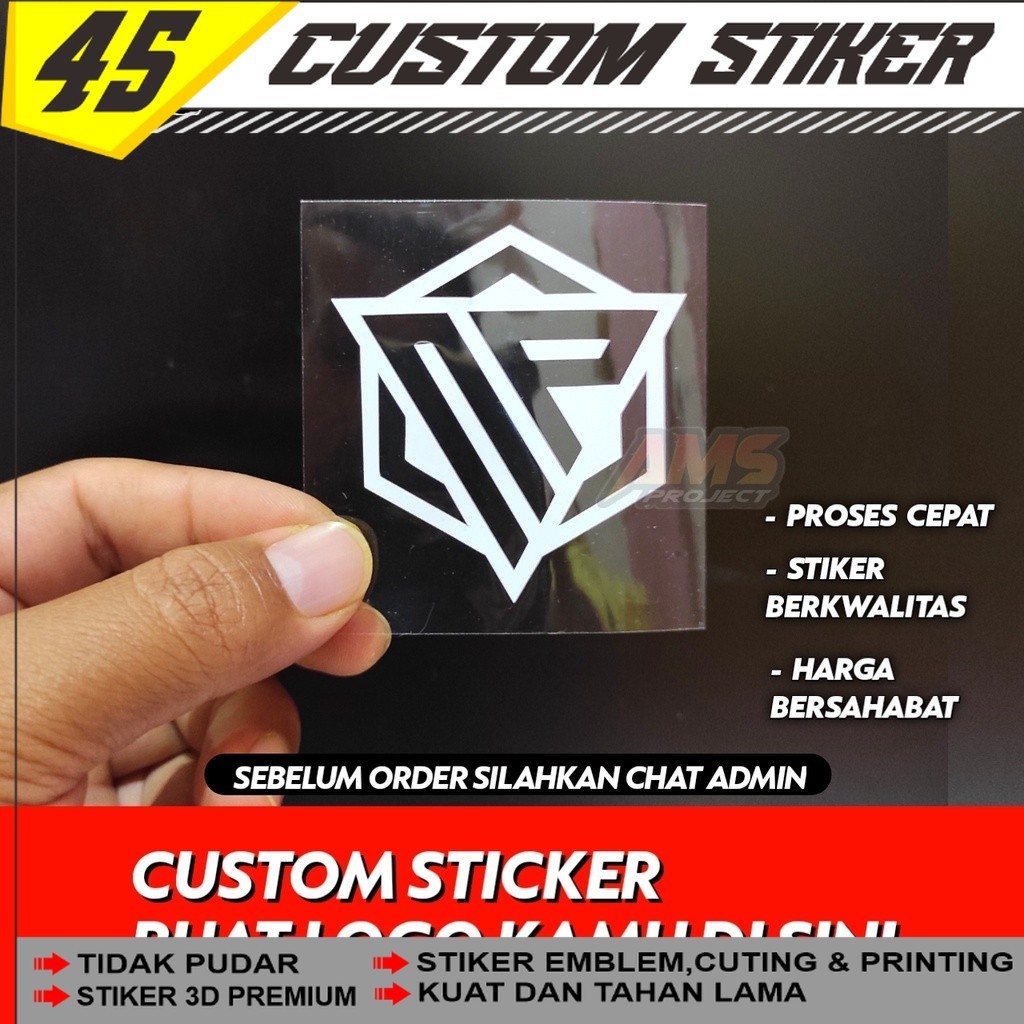 Custom Stiker LOGO / Stiker GAMBAR /Stiker Custom / Stiker Komunitas