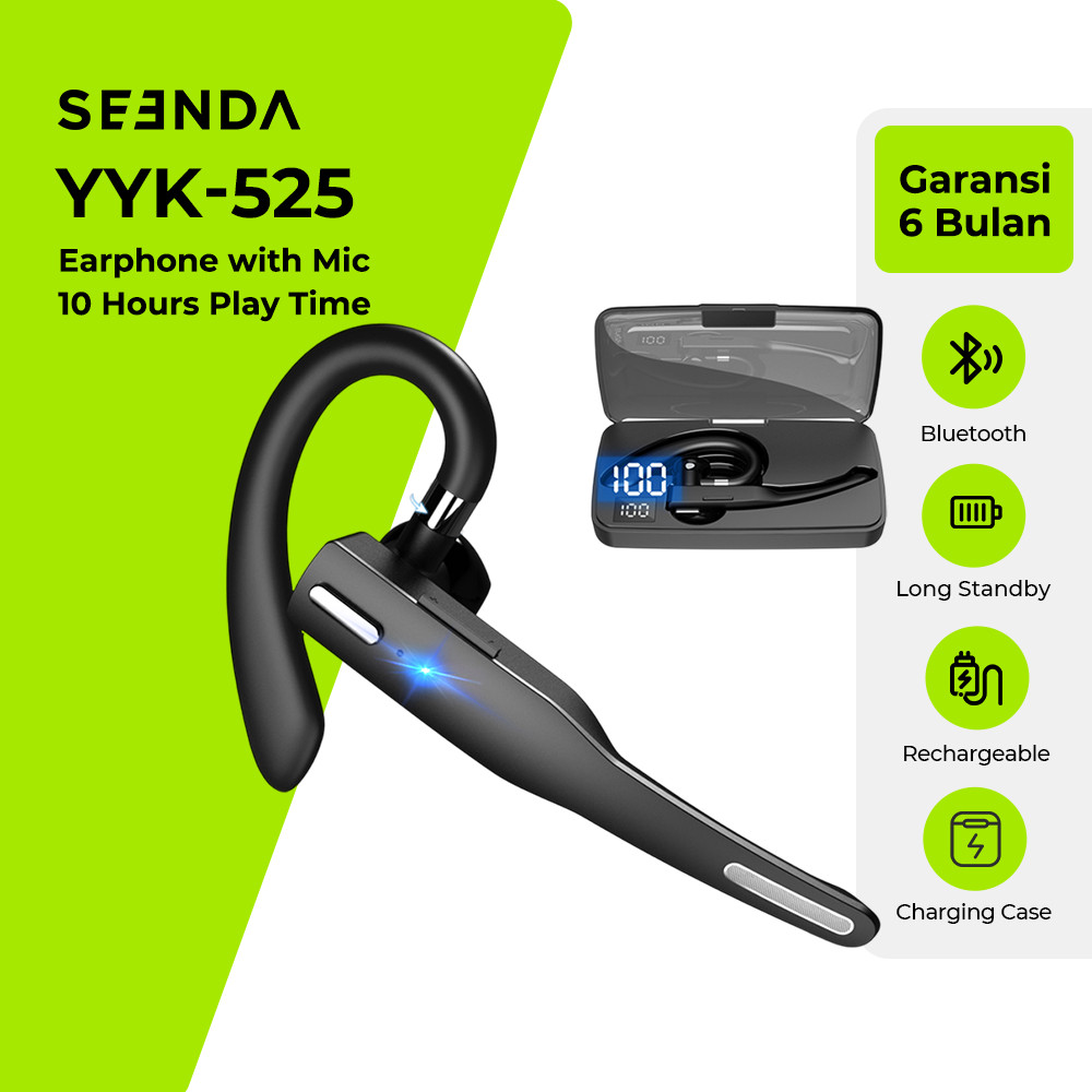YYK-525 Earphone with Mic Bluetooth-compatible Headset Rotatable Clear Calls