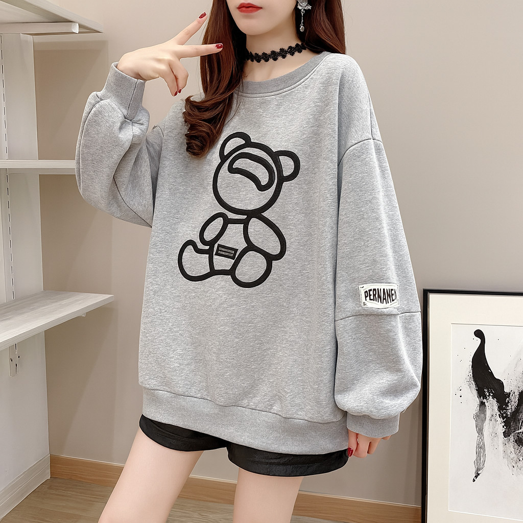 Femes Sweater Wanita Korean Style Cute Icon Sweter