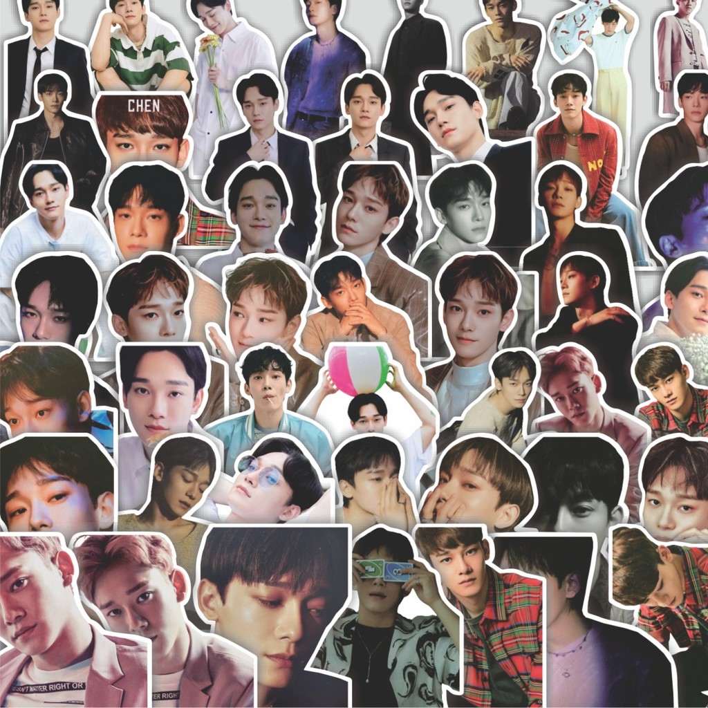 Stiker Cutting Pack Stiker EXO16 - Chen Series 01 Isi 100Pcs Series Aesthetic Lucu Keren Untuk Koper