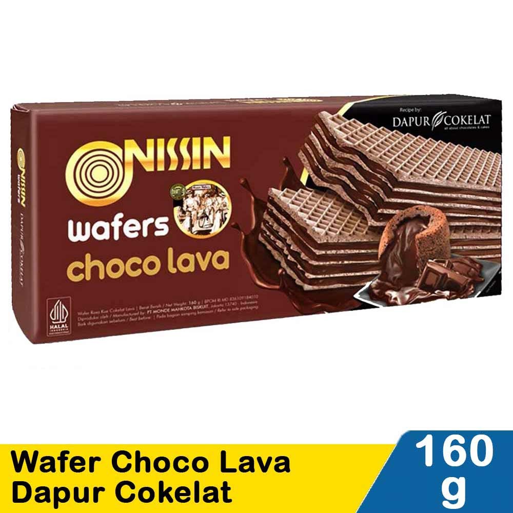 NISSIN WAFER CREAM DAPUR COKLAT CHOCO LAVA 160g