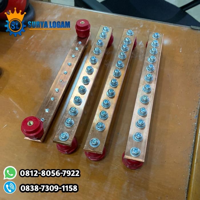 busbar tembaga 5mm - busbar custom - Murni tembaga