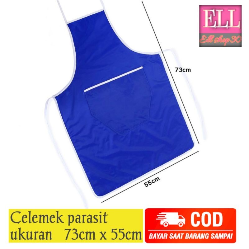 Clemek Dewasa polos celemek waterproof pelindung ketika memasak