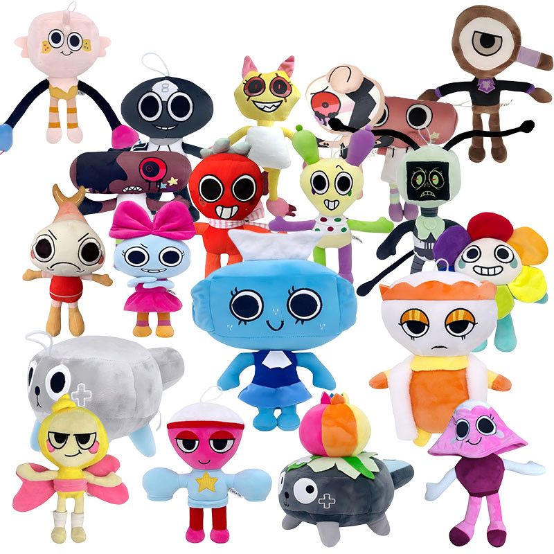Dandy's World Plush Dolls Dandys World Cartoon Cocoa Tisha Yatta Stuffed Toy Cute Goob Pebble Soft P
