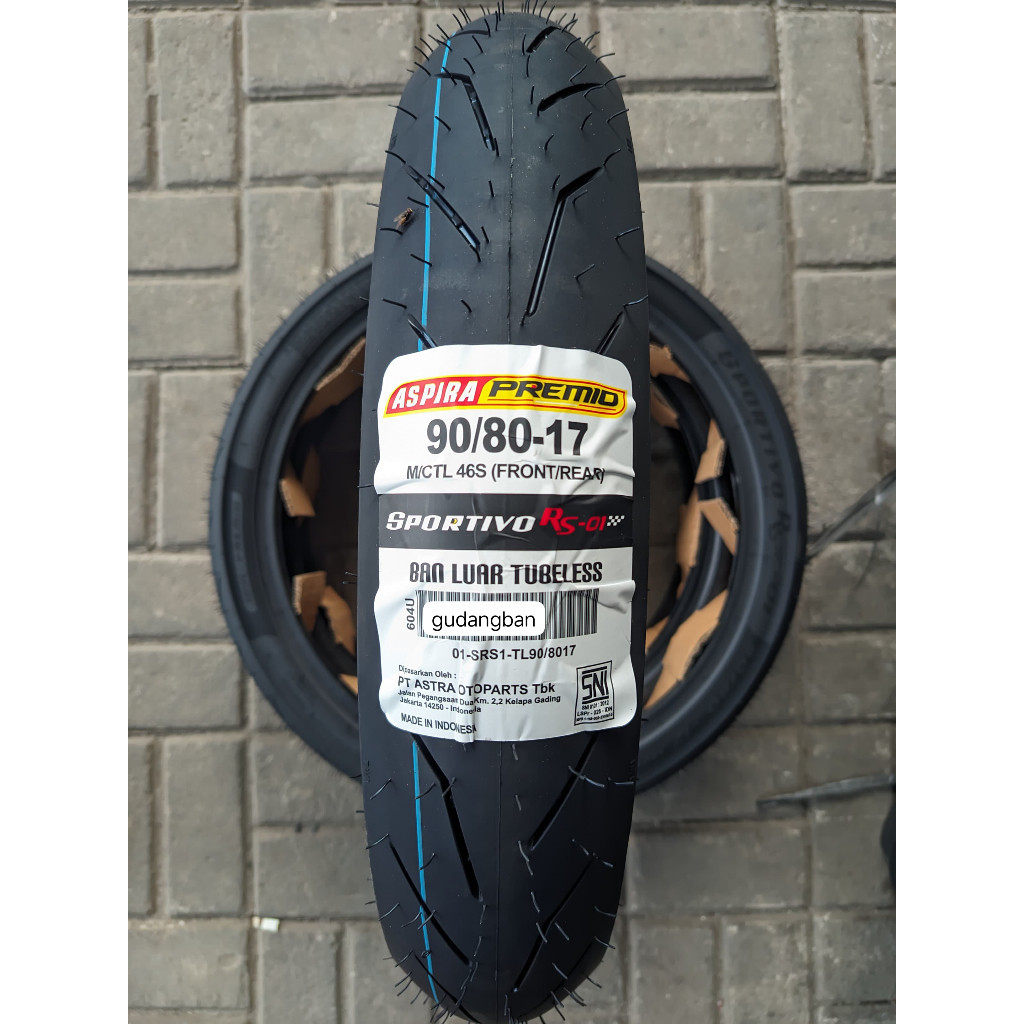 Ban Motor Aspira RS01 /  RS 01 90/80-17 Tubeless Soft Compound