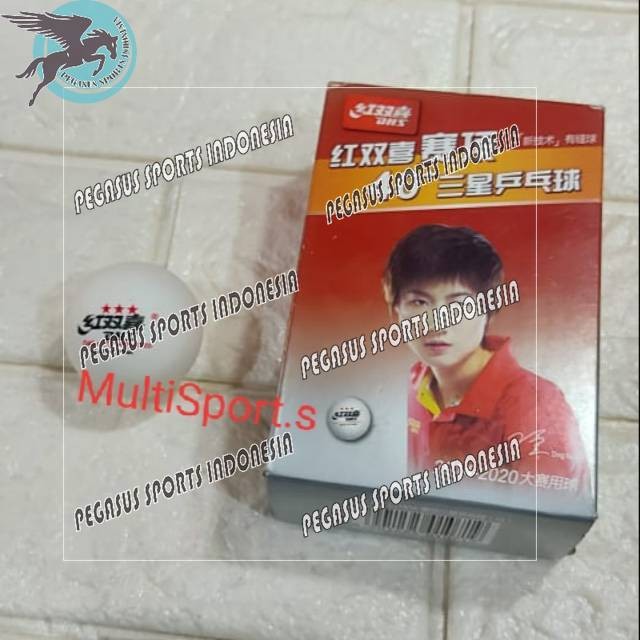 PREMIUM BOLA TENIS MEJA DHS 3 BINTANG 40+