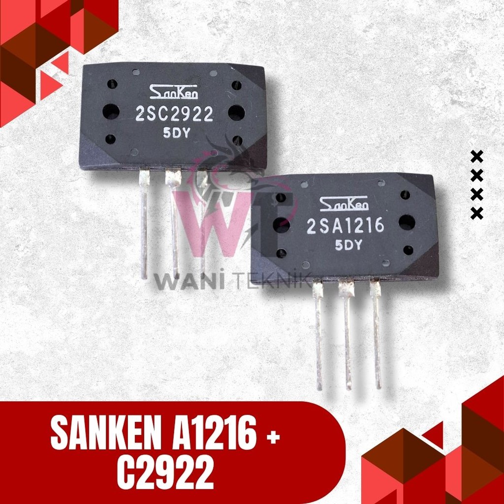 Sanken A1216 + C2922 – Transistor Final Audio 5DY Original Japan