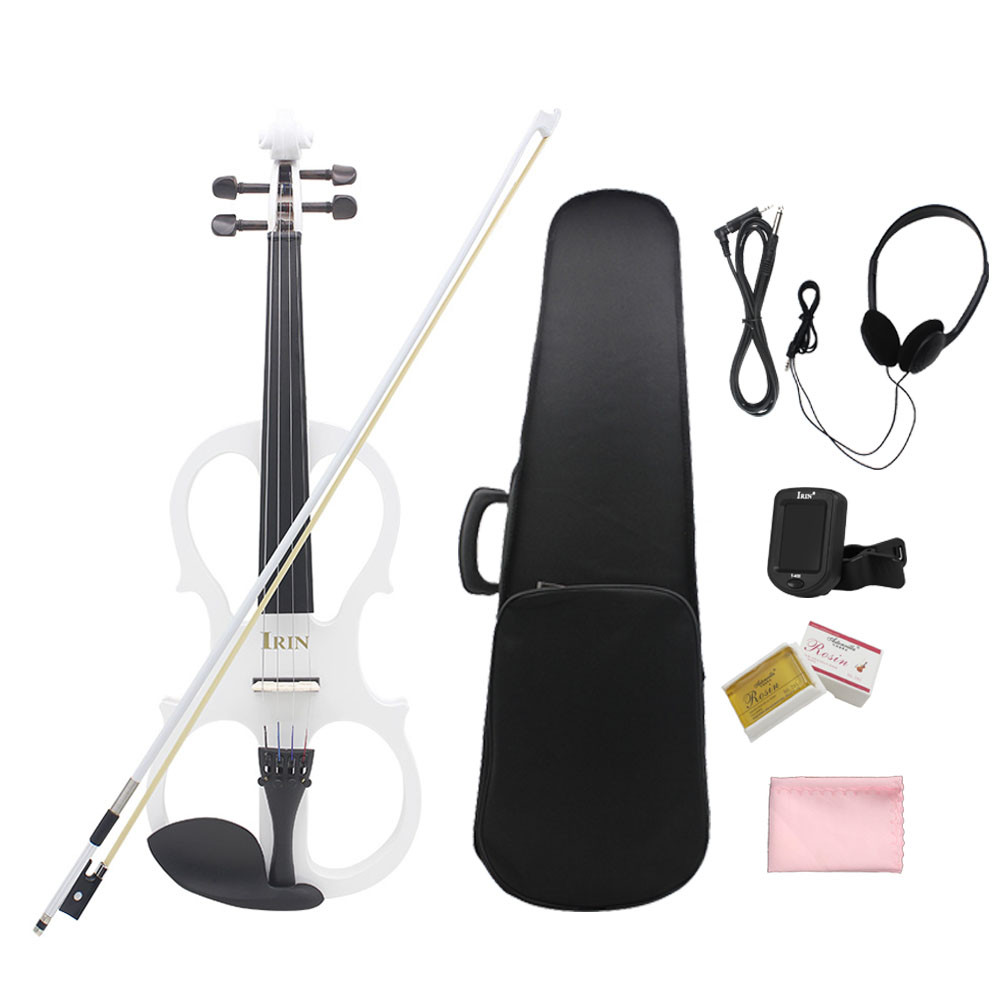 Violin Electric Professional 4/4 Electroacoustic Violin for Beginner Electric Silent Violin with Bow