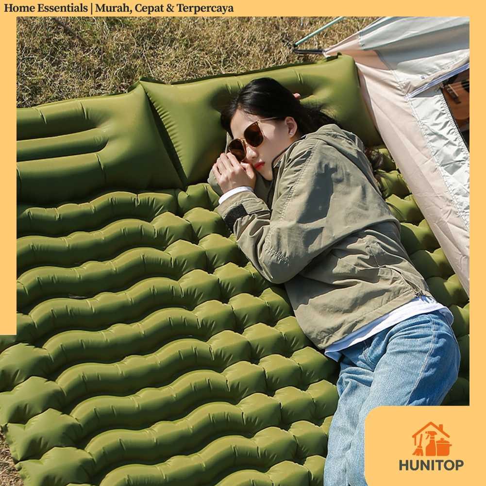 HUANQ Kasur Matras Angin Manual Sleeping Pad Waterproof Double - HQ-200