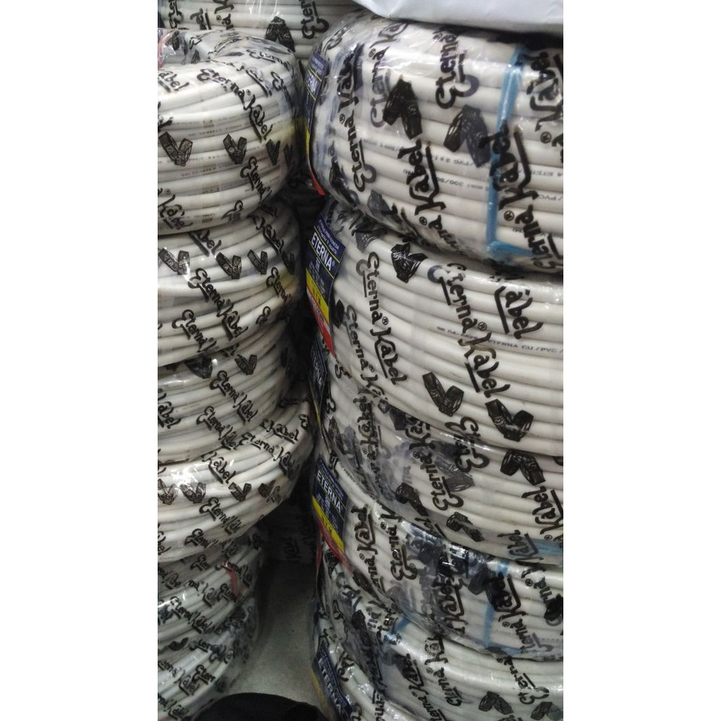 Kabel Listrik Kawat Putih NYM 4 x 4 4x4 Eterna (Meteran) Kabel NYM 4 x 4mm 4x4mm Eterna (Meteran)