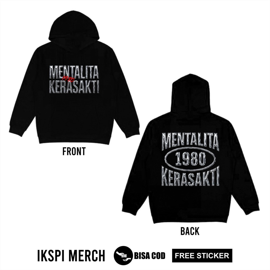 HOODIE IKSPI KERA SAKTI MENTALITA 1980 KERA SAKTI  -IKSPI HOODIE IKSPI TERBARU - HOODIE KERA SAKTI (