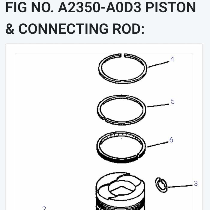 6209-31-2400 RING PISTON 6D95L QUALITY